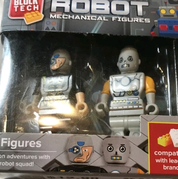 Block Tech Robot Mechanical Figures 2 Figures - Picture 1 of 4